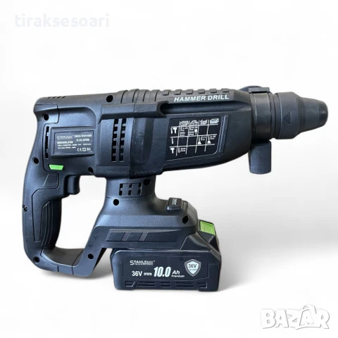 Акумулаторен комплект 4в1 , гайковерт-винтоверт , ъглошлайф , пефоратор 36v 10.0A , STAHLMAYER, снимка 4 - Други инструменти - 50721159