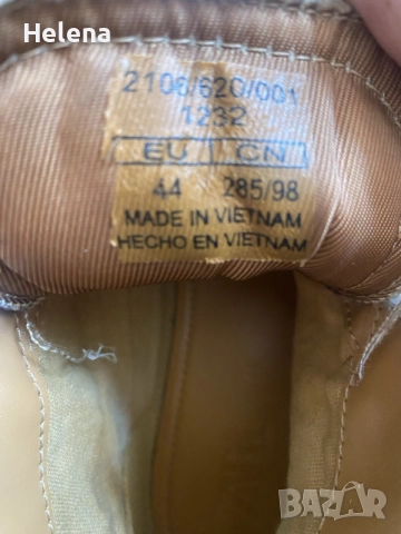 Мъжки високи кецове Zara бели с кафяв Кант размер 44, снимка 9 - Кецове - 56114547