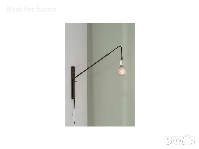 Marnix Дизайнерска, черна регулируема стенна лампа , снимка 3 - Лампи за стена - 51157209