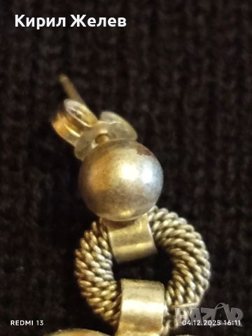 Прекрасна сребърна обеца стил и елегантност 34237, снимка 3 - Обеци - 52652152