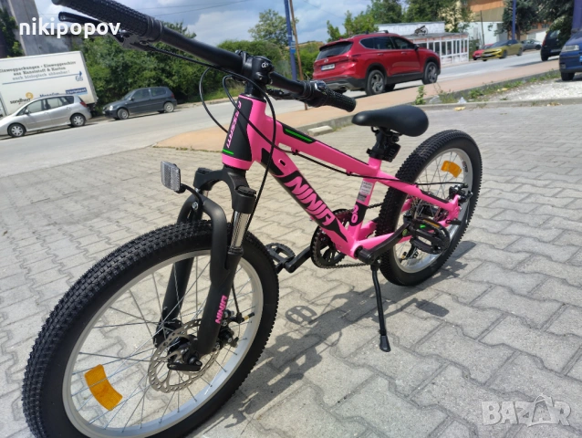 PASSATI Алуминиев велосипед 20" NINJA розов, снимка 7 - Велосипеди - 53560071