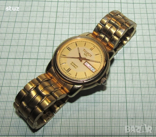 Мъжки швейцарски самонавиващ часовник Tissot, снимка 3 - Антикварни и старинни предмети - 53622742