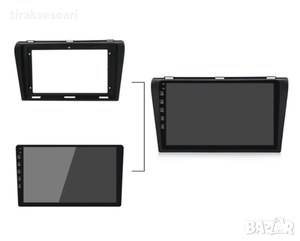 Мултимедия Android CarPlay за Mazda 3 2003–2009 Камера за заден ход, снимка 7 - Аксесоари и консумативи - 50720148