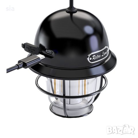 Лампа за къмпинг, 12V с кабел за зареждане, снимка 2 - Къмпинг осветление - 41734613