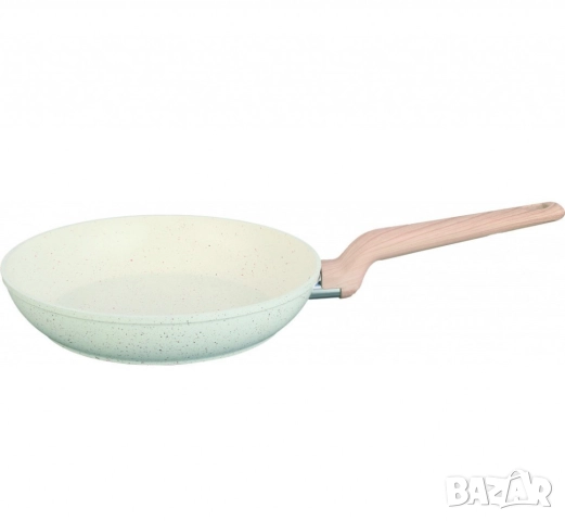 Тиган Voltz Nice, Кован алуминий, Мраморно покр., Индукция, Кремав меланж, снимка 3 - Съдове за готвене - 52138256