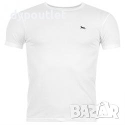 Lonsdale - Мъжка памучна тениска Single Tee, бяла, размер - S.                                 