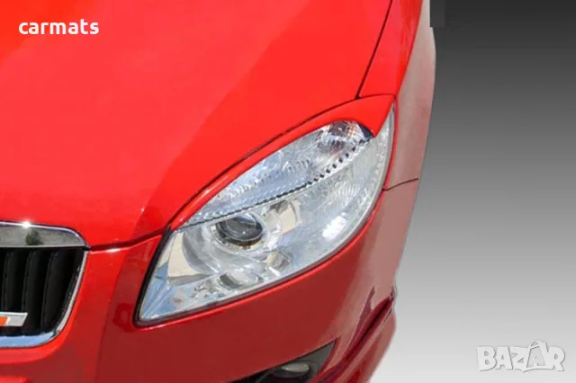 Вежди за фарове за Skoda Fabia (2007-2014) - EU - Черни
