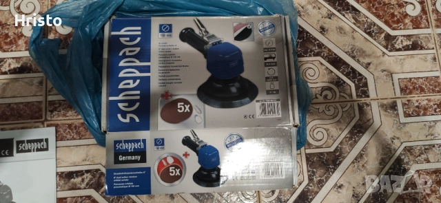 Комплект пневматичен ексцентършлайф с двойно действие 6“ / Scheppach, снимка 2 - Други инструменти - 52203999