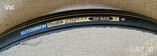 Нова сгъваема шосейна гума Hutchinson Elite Gold Тop Slick – 26 x 1”  (25х559) , снимка 6 - Велосипеди - 50404867