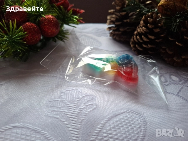 Промо!!! Красиви коледни глицеринови сапунчета, снимка 16 - Декорация за дома - 52539762