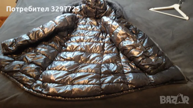 🧥Сребристо дамско зимно яке с естествен косъм🧥🧡Дамско ватирано зимно яке цвят жълто🧡OUTERWEAR THE🧡, снимка 6 - Якета - 49538250