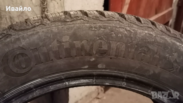 Продавам 2 броя зимни гуми 205.55.16 на 1 сезон дот 2021 Контентал , снимка 4 - Гуми и джанти - 53242023