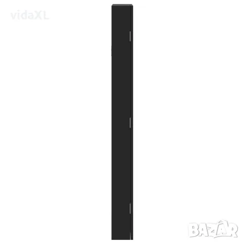 vidaXL Огледален шкаф за бижута, стенен монтаж, черен, 37,5x10x106 см, снимка 6 - Огледала - 56147323
