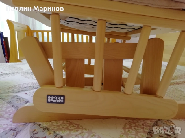 Супер Комплект Регулируемо Кресло Фотьойл Люлеещ се Стол за Кърмене Tutti Bambini Подложка Табуретка, снимка 12 - Столове - 53841574