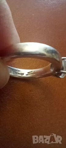 Дамски сребърен пръстен Thomas Sabot. Обеци , снимка 6 - Пръстени - 53084603