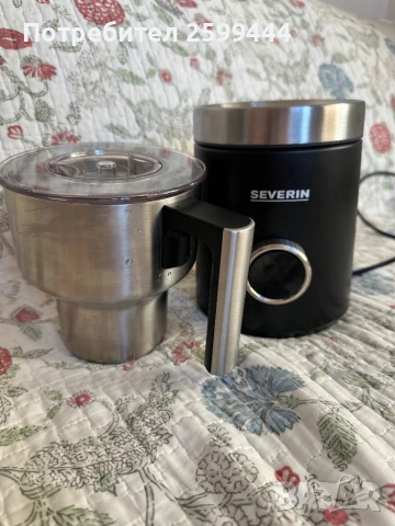 Severin разпенител за мляко 600 мл използван, снимка 2 - Кафемашини - 53040292