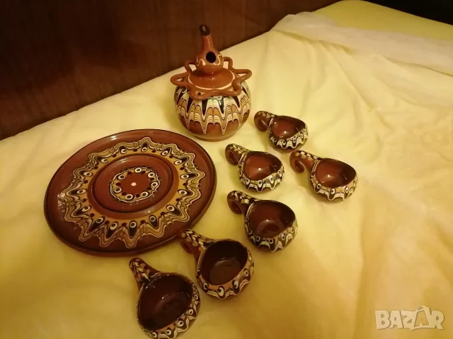 керамичен сервиз за ракия, снимка 2 - Сервизи - 55956630