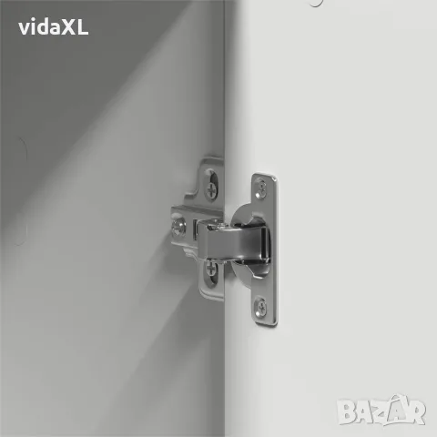 vidaXL Гардероб Бяло 55 x 25 x 189 см Инженерна дървесина, снимка 9 - Гардероби - 56147054
