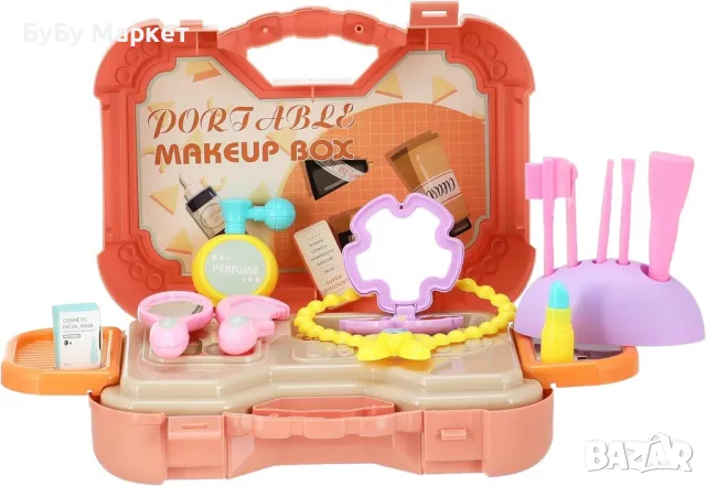 Детски комплект за грим Portable Makeup Box, снимка 2 - Образователни игри - 48502251