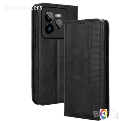 Realme GT 7 Pro 5G Retro Texture Wallet Калъф и Протектор