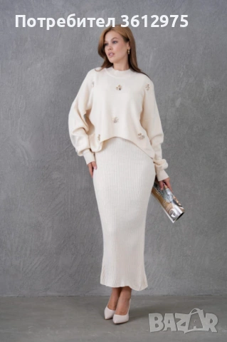 Рокля с пуловер 