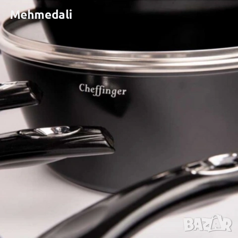 Комплект съдове за готвене Cheffinger – 10 части, снимка 5 - Съдове за готвене - 53168872