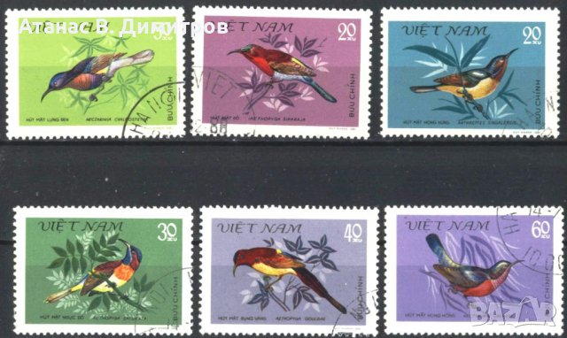 Клеймовани марки Фауна Птици 1981 от Виетнам