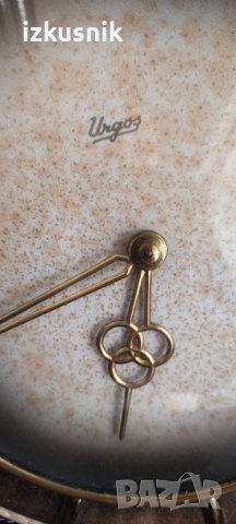 Стенен механичен часовник URGOS от 50-те години, снимка 2 - Антикварни и старинни предмети - 39590718