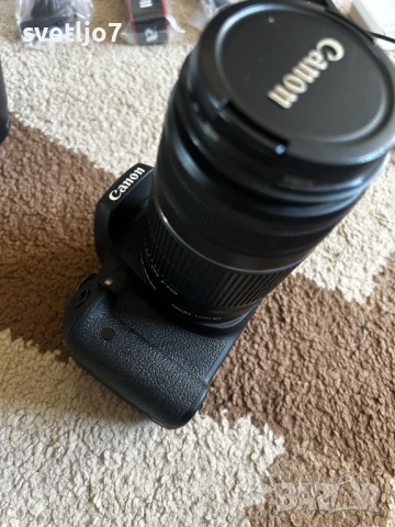 Canon EOS 750D + обектив EF-S 55-250mm IS II, снимка 2 - Фотоапарати - 53848008