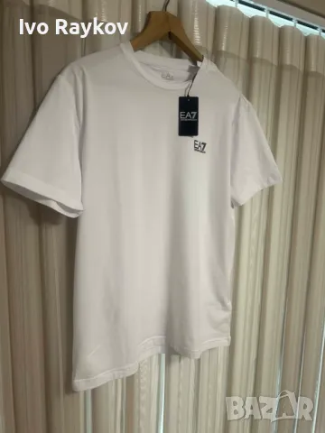 Тениска , бяла ,оригинална, нова Emporio Armani , ЕА7