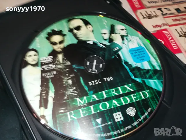 MATRIX RELOADED X2 DVD 1004251711, снимка 18 - DVD филми - 49848272