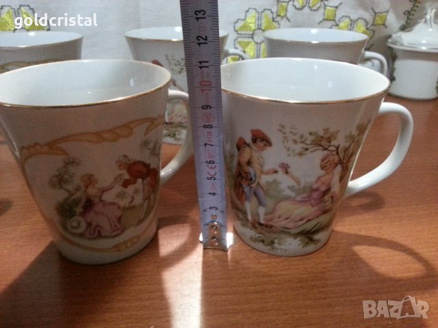 Полски порцелан големи чаши за чай, снимка 4 - Антикварни и старинни предмети - 38642370