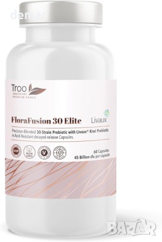 FloraFusion Elite Пробиотик - 60 капсули - 30 пробиотични щама с 45 милиарда CFU на капсула , снимка 1 - Хранителни добавки - 44496904