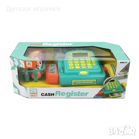 Интерактивен детски касов апарат с кошница и калкулатор