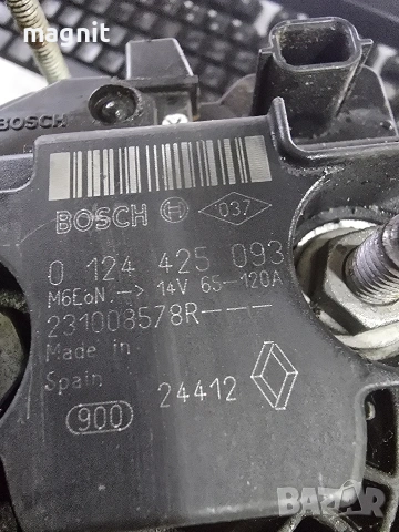 0124425093 Динамо Алтернатор Renault Clio 3 2009-2012, снимка 2 - Части - 53283881