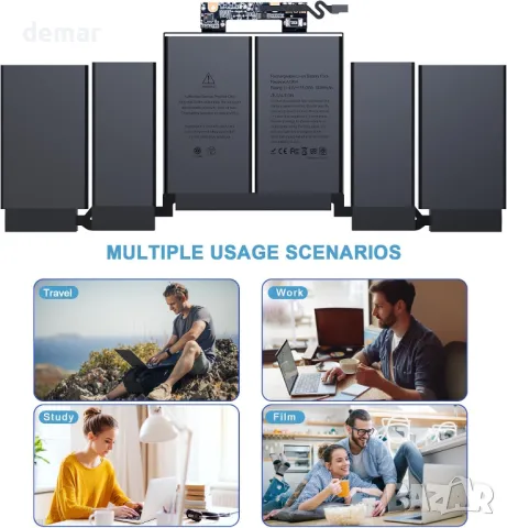 BND A1964 A1989 A2251 резервна батерия за MacBook Pro 13 инча A1989 (средата на 2018, 2019) и A2251, снимка 6 - Батерии за лаптопи - 49096787