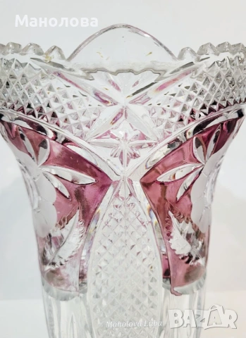 Ваза от оловен кристал "Anna Hütte", снимка 5 - Други ценни предмети - 53068700