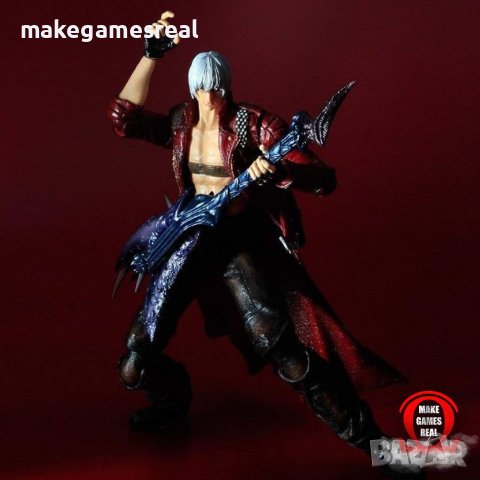 Екшън фигура Play Arts Devil May Cry , снимка 7 - Аксесоари - 41677504