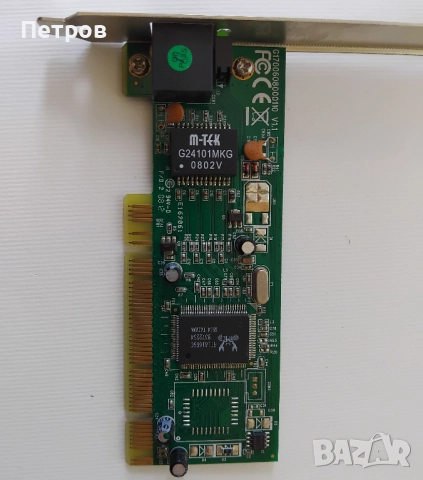  Мрежова карта M-TEK, модел G24101MKG, която използва чипсет Realtek RTL8169SC