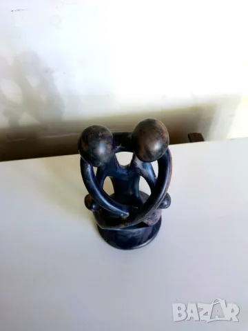 Страхотна Арт Статуетка-Семейство От Сапунен Камък, снимка 3 - Антикварни и старинни предмети - 49600932