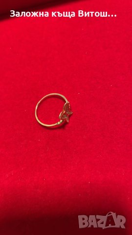 Златен пръстен 14к. / 1.30 гр., снимка 3 - Пръстени - 38727453