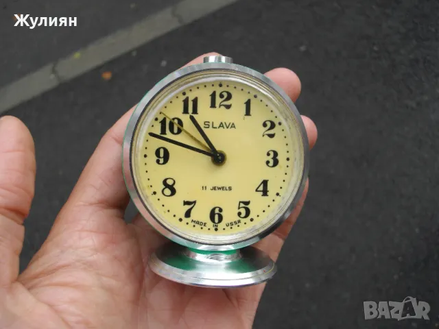 КОЛЕКЦИОНЕРСКИ БУДИЛНИК СЛАВА SLAVA , снимка 5 - Антикварни и старинни предмети - 47405929