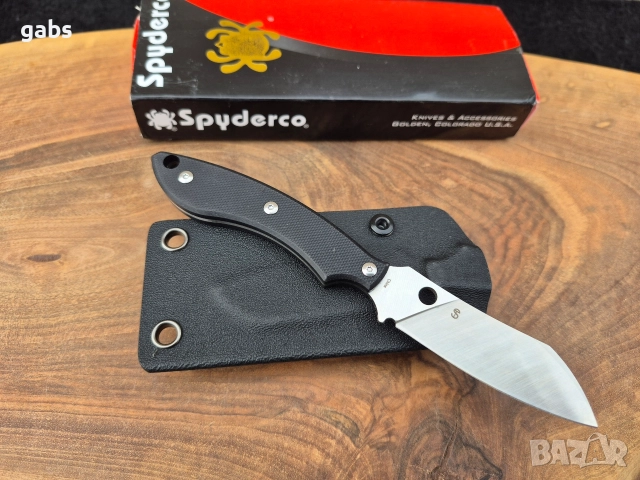 Нож Spyderco Stok FB50 Drop Point G10, снимка 2 - Ножове - 52611438