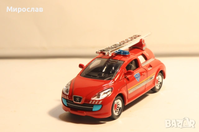 1:43 DEL PRADO PEUGEOT КАМИОН ПОЖАРНА КОЛИЧКА МОДЕЛ, снимка 3 - Колекции - 53691565