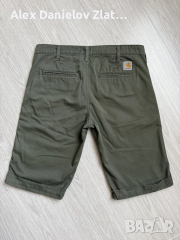 Къси панталони Carhartt WIP Presenter Bermuda (Размер W29 / Маслинено зелено), снимка 4 - Къси панталони и бермуди - 55860621