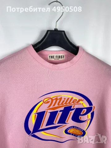 The First корейска Суитшърт  Miller Lite – един универсален размер, снимка 2 - Пуловери - 56132807