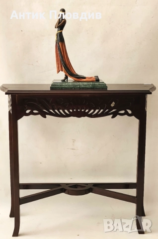 Статуетка „Дама в дълга рокля“ – G. S. Cassel, France, снимка 10 - Статуетки - 51655845