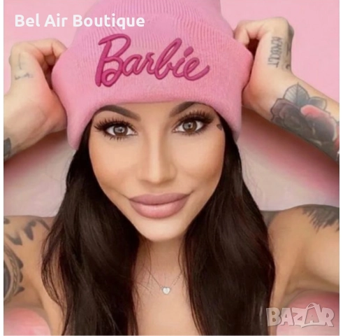Дамска зимна шапка Barbie, зимни шапки , снимка 2 - Шапки - 52152373