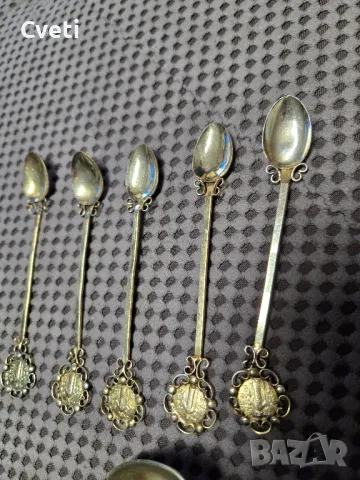 Позлатени малки лъжички и сребърни, снимка 8 - Нумизматика и бонистика - 48535663
