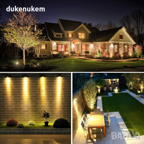 LED градински прожектори, 4x3W, 14M, топла светлина 3000K, снимка 5 - Лед осветление - 52127365